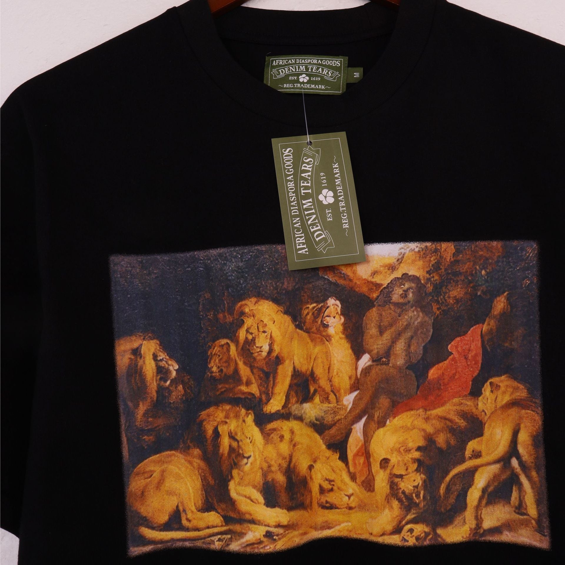 Denim Tears T Shirts Letter Portrait Short Sleeve T-Shirt