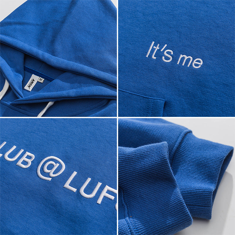 Men Pullover Hoodie Spring Sweater Men's Loose All-Match Casual