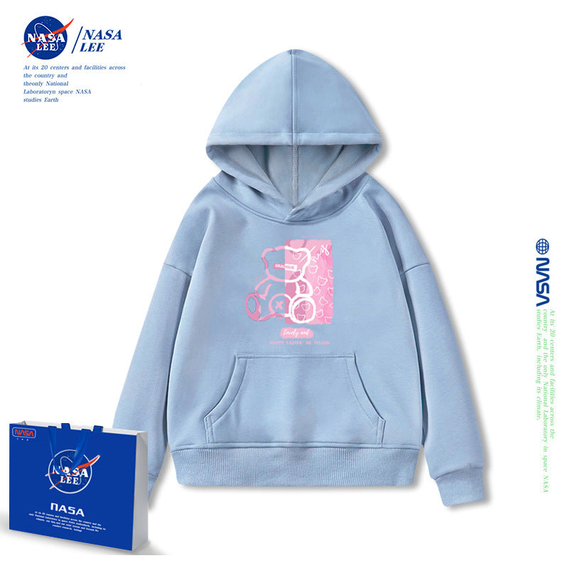 NASA Children Hoodie NASA Joint Hooded Sweater Women's Thickened