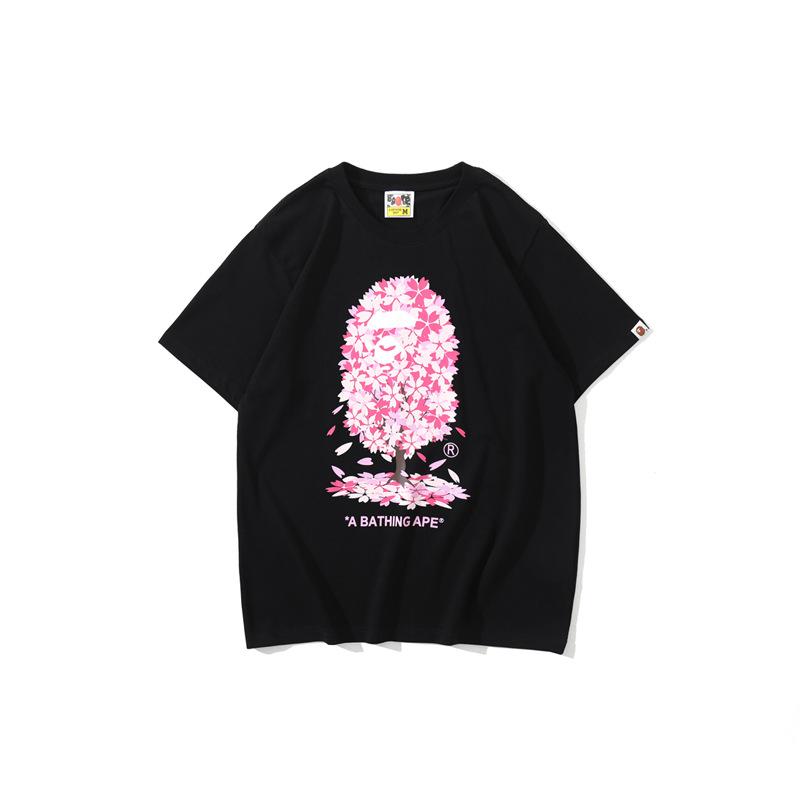 Bathing Ape T Shirt Casual Pink T-shirt Short Sleeve