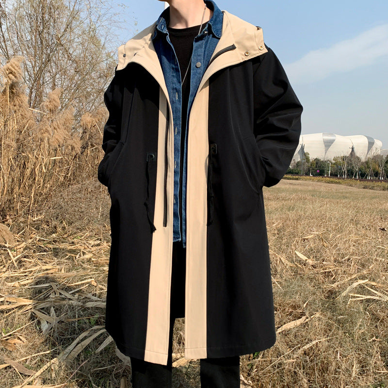 MEN'S Hoodie Fake Two Parka Loose