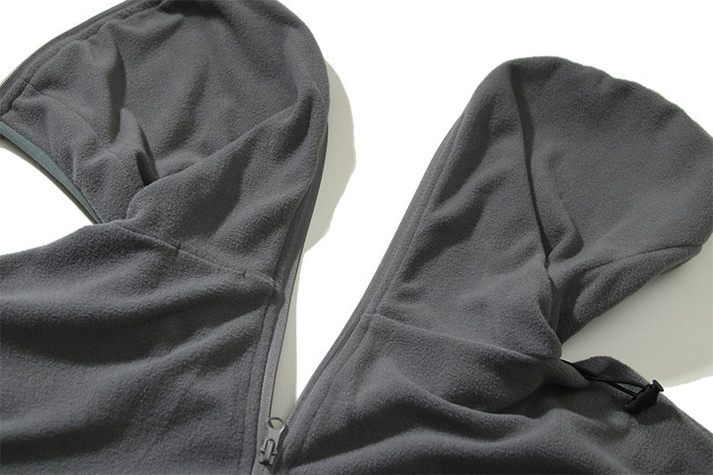 Kanye West Sunday Service Hoodie Niche Shearing Machine Wind Polar Fleece Cardigan Hoodie Loose