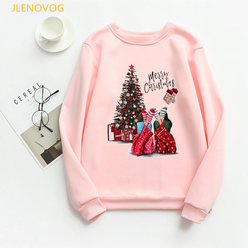 Christmas e and Christmas gifts print hoodies women clothes