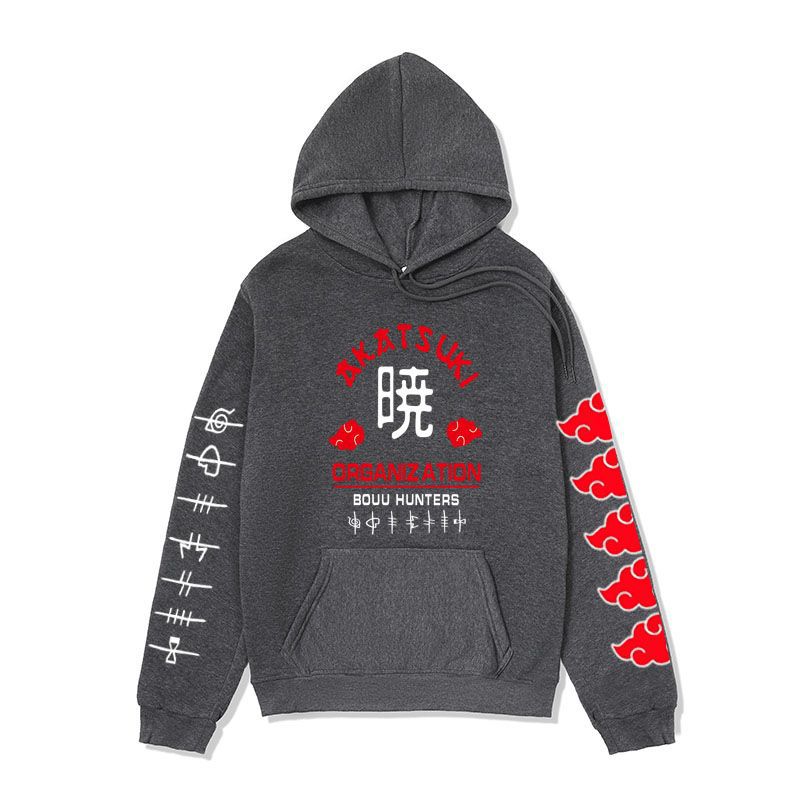 Anime Hoddies Clothing Fire Shadow Tissue Printed Hoodie