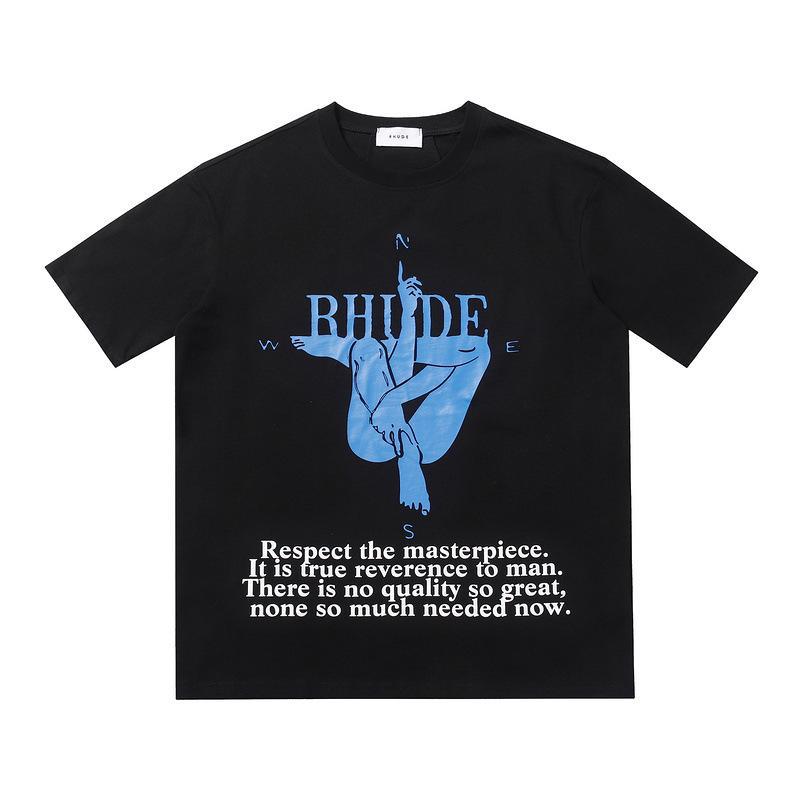 Rhude T Shirt Leopard Print Short Sleeve T-Shirt