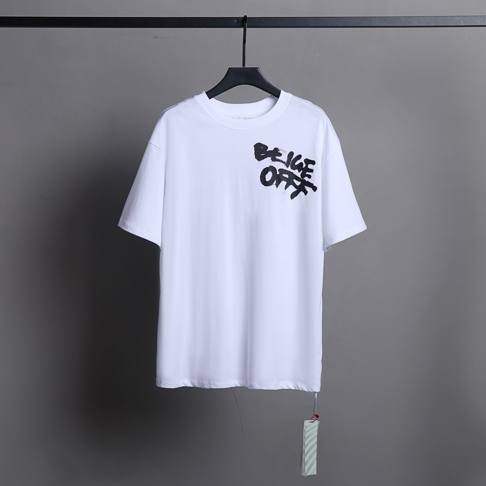 Ow T Shirts Printed Male and Female Trendy Brand Short Sleeve