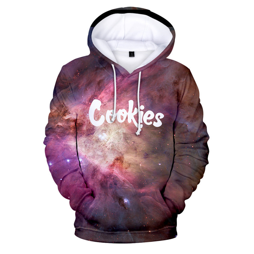 Cookies Hoodie Cookies Starry Sky Digital Printed Hood