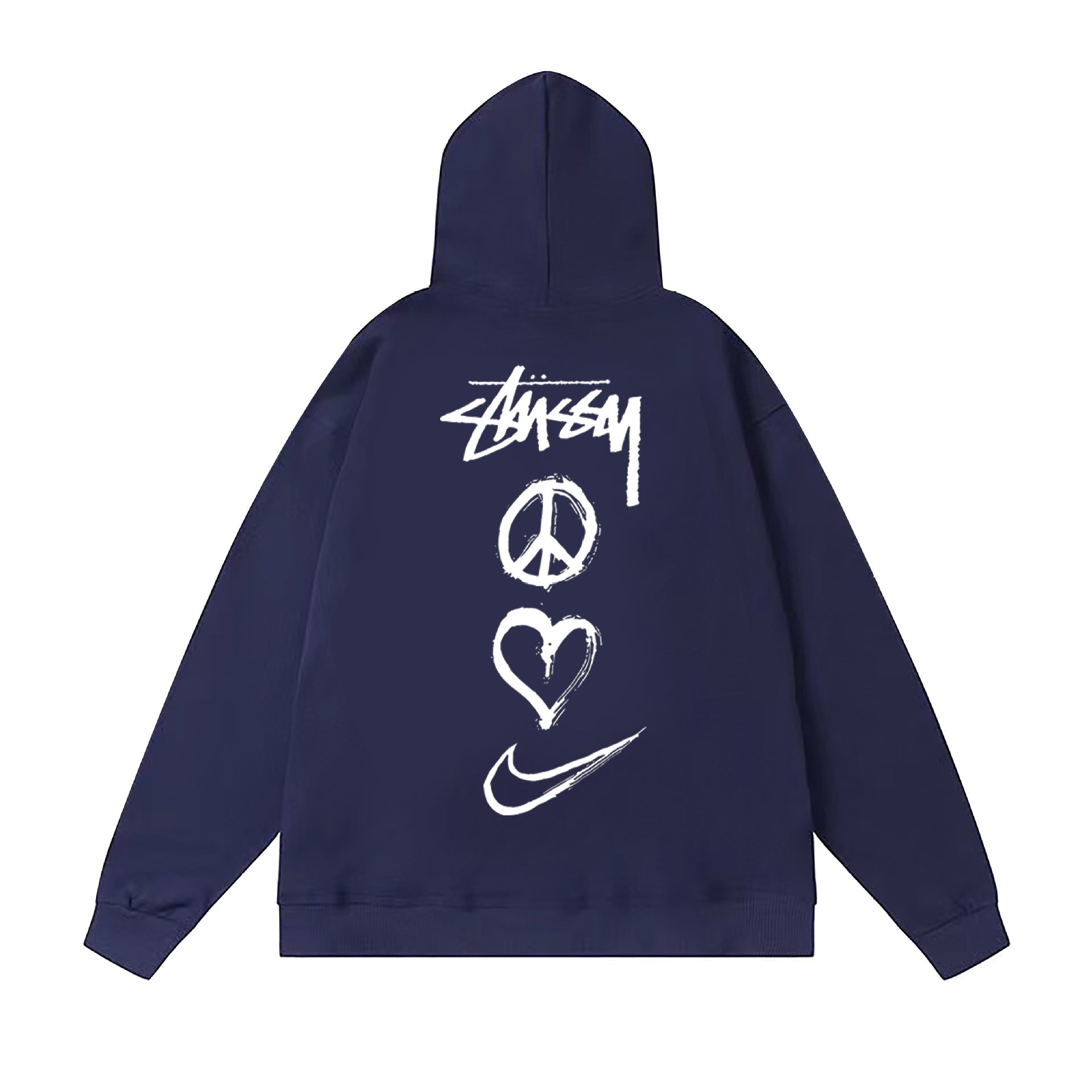 Stussy Hoodie Fall/Winter Fleece Hooded Sweater