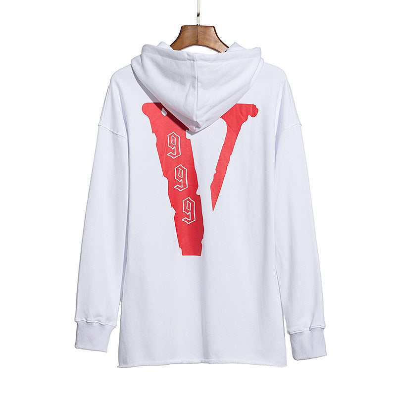Vlone Hoodie Big V Autumn And Winter Hooded Hoodie