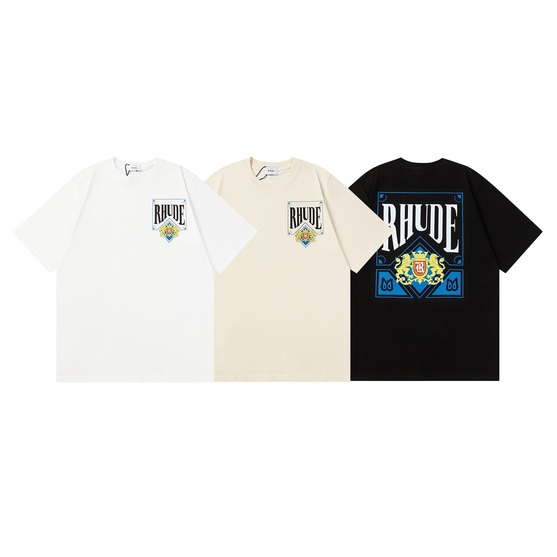 Rhude T Shirt Micro Standard Poker Printed Short Sleeve T-Shirt