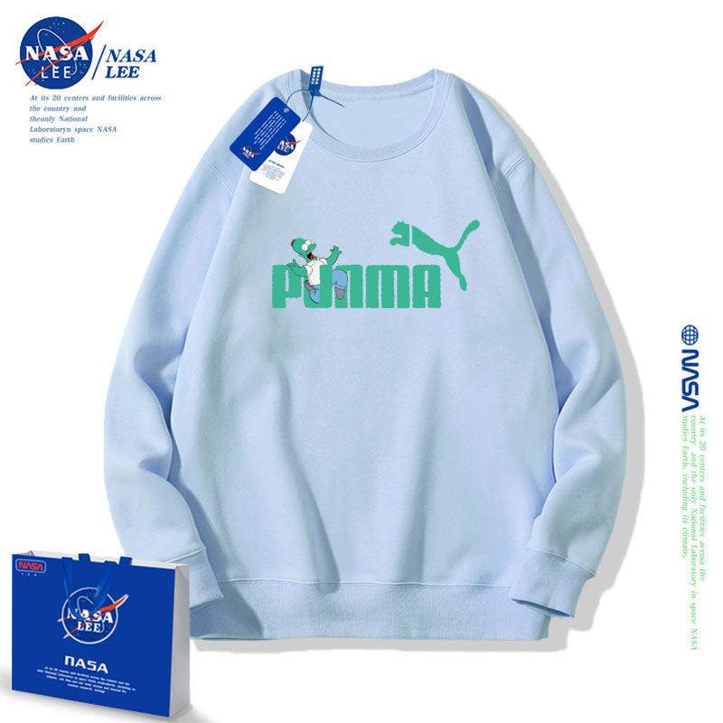 Nasa Children Hoodie Children'S Clothing Autumn Loose Round Neck Sweater