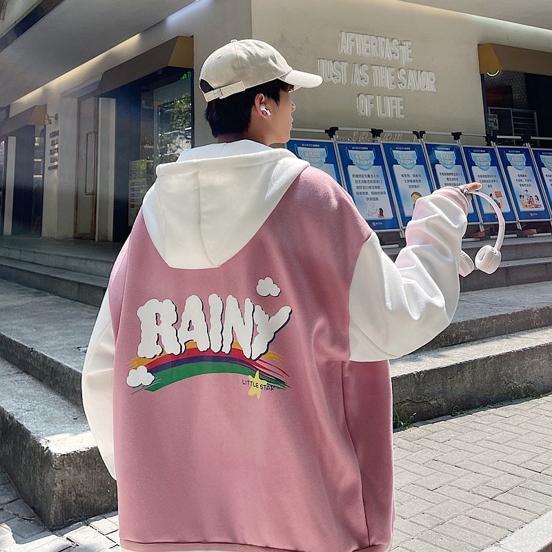 MEN'S Hoodie Stitching Cardigan