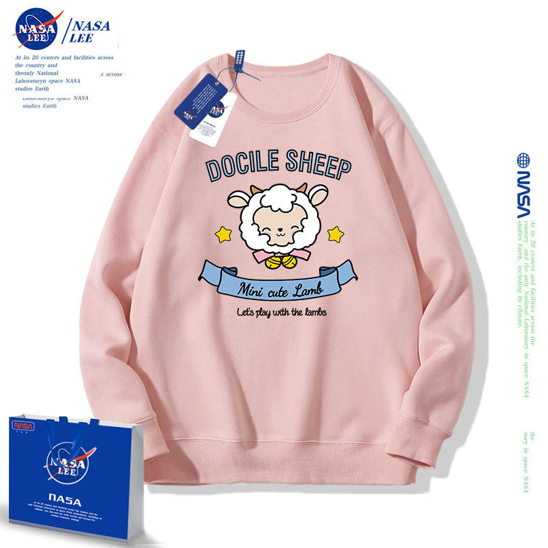 Nasa Children Hoodie Nasa Joint Name Children'S Round Neck Sweater Spring And Autumn Loose