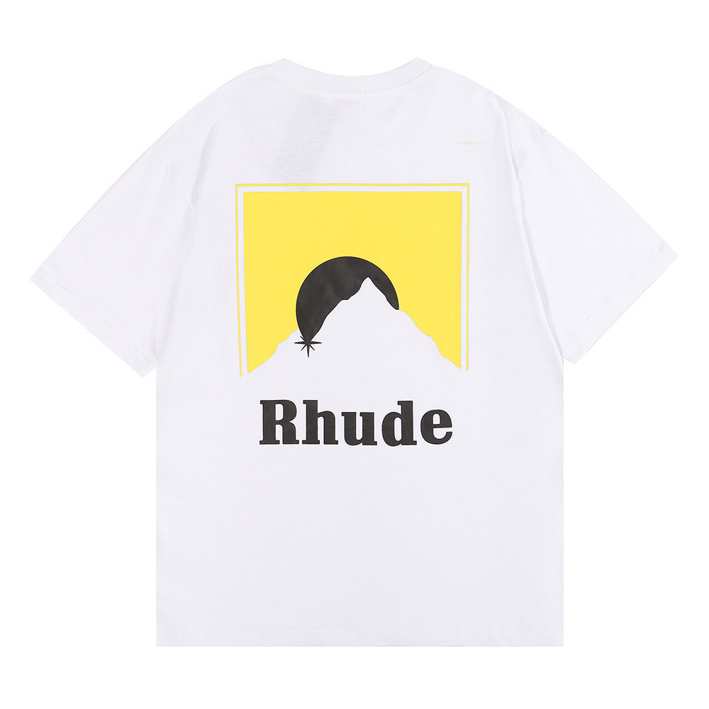 Rhude T Shirt Sunset Printed Short Sleeve T-Shirt