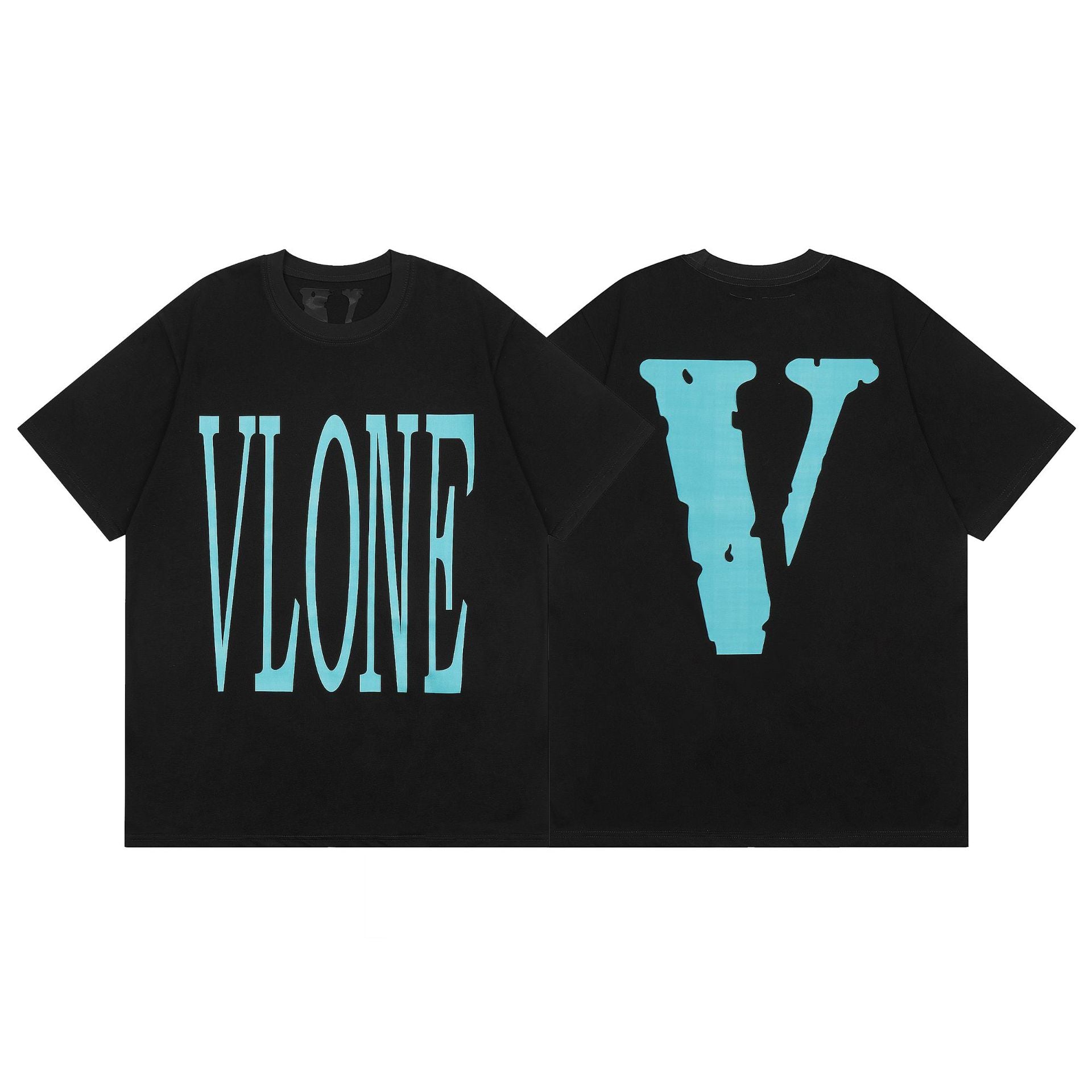 Vlone T Shirt Spring Summer Pattern Crew Neck Pullover Short Sleeve