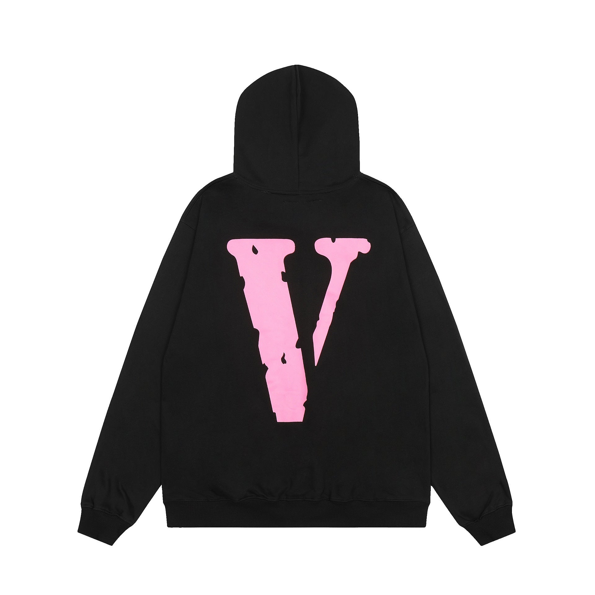 Vlone Hoodie autumn and winter pink big V letter pullover