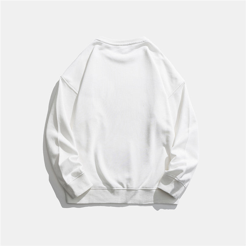 Man Fall Outfis Autumn Printed Casual Base Hoodie Couple Loose Casual Top