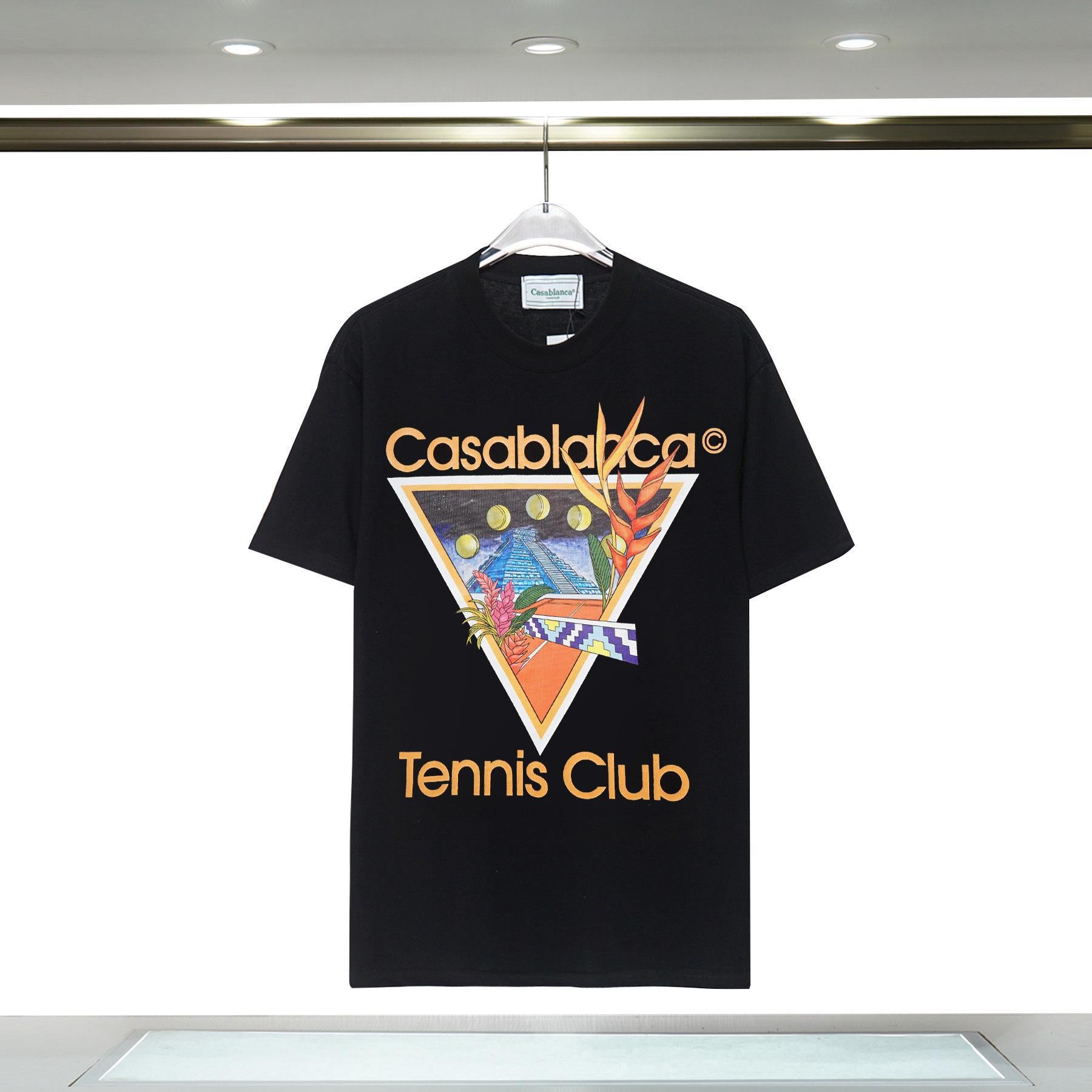 Casablanca T Shirts Fashion Casual Crew Neck Tee