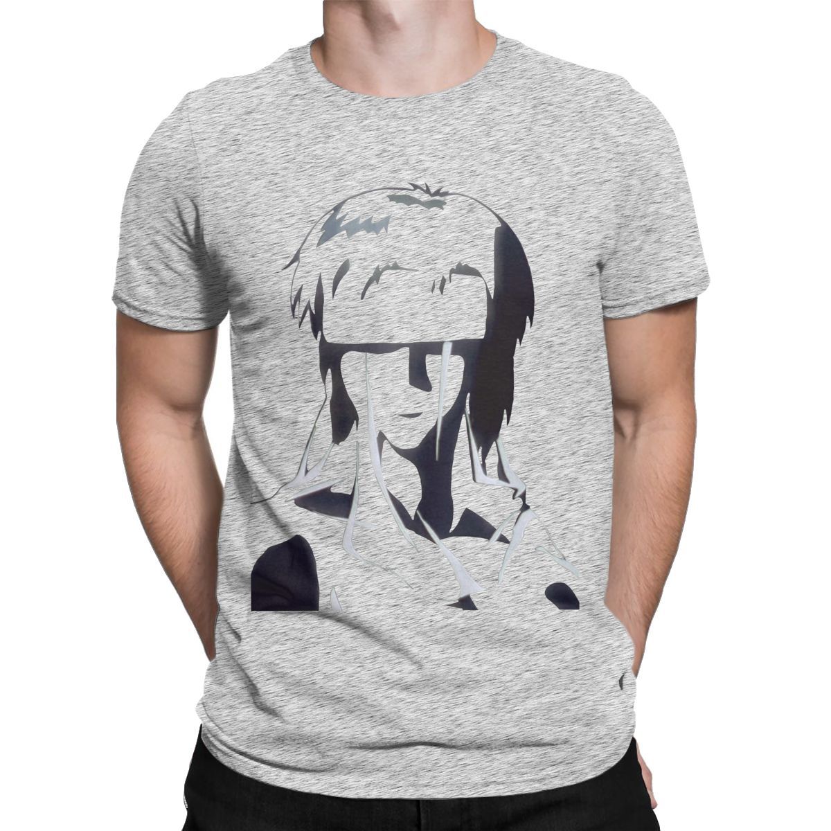 Ghost In The Shell Men T Shirts Anime Manga Casual T-Shirt