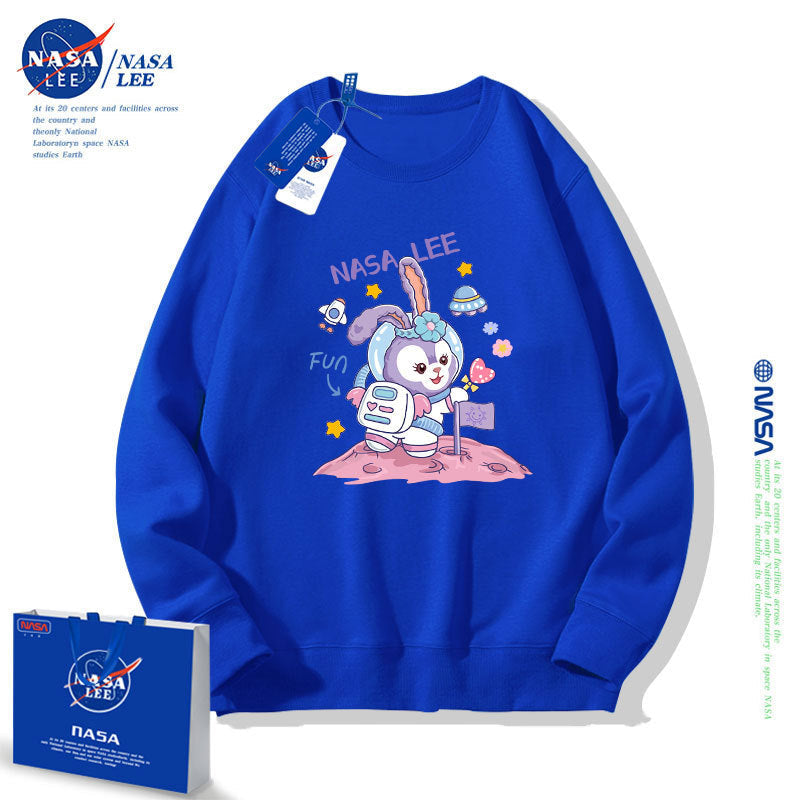 Nasa Children Hoodie Nasa Girls' Round Neck Sweater Autumn
