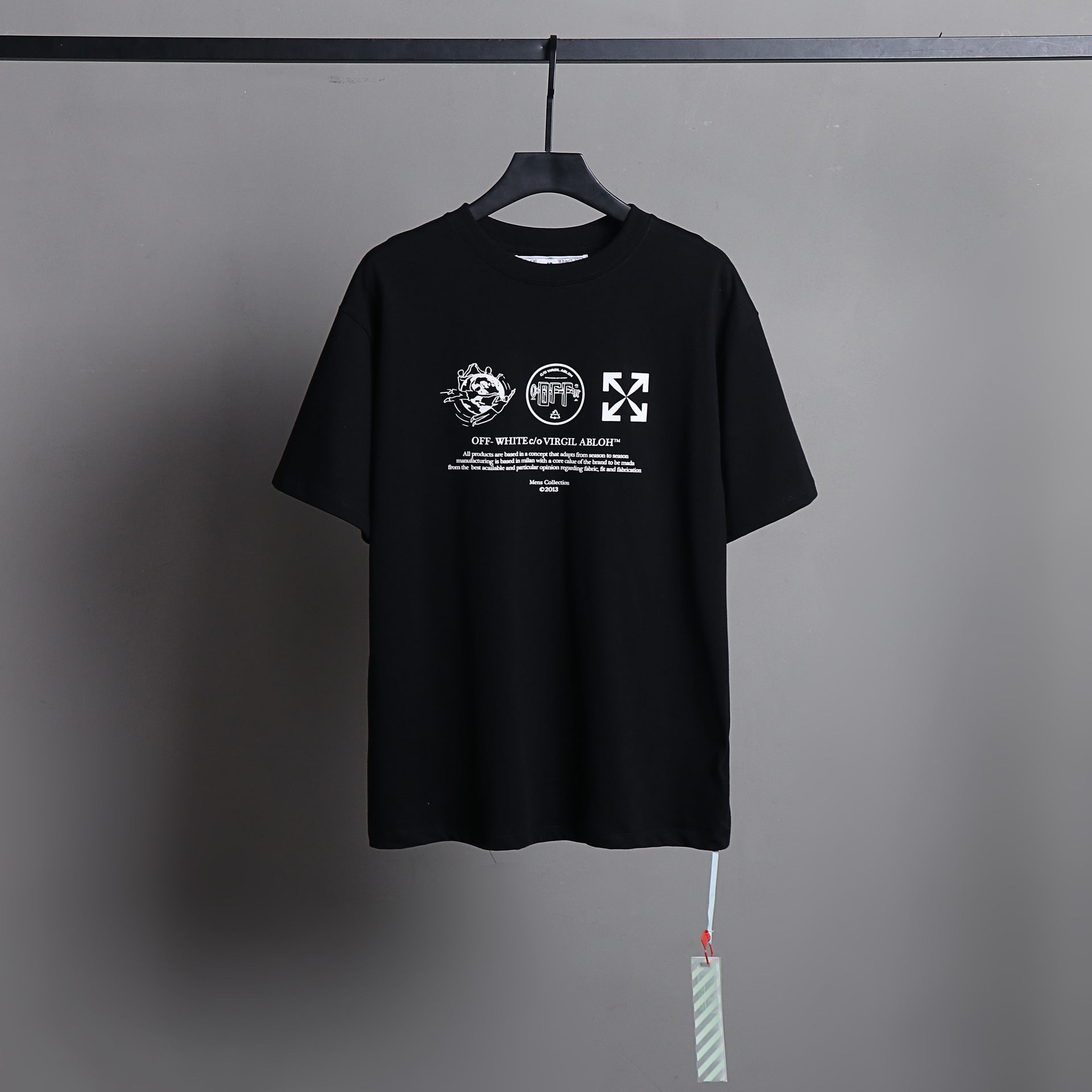 Ow T Shirts Printed Male and Female Trendy Brand Short Sleeve