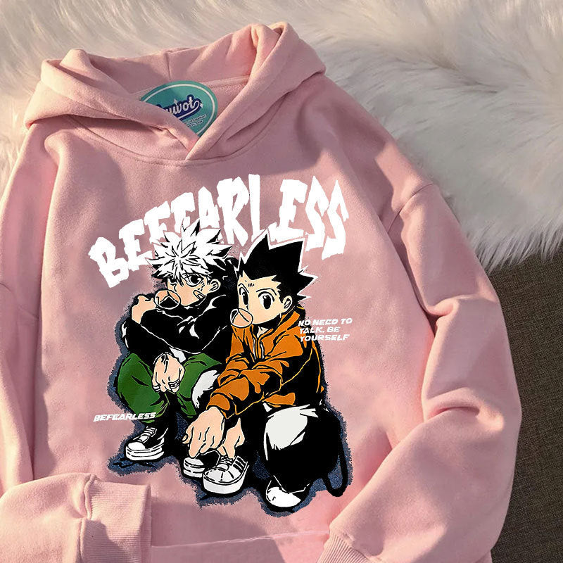 Anime Hoddies Full Time Hunter Couple Autumn and Winter Hoodie