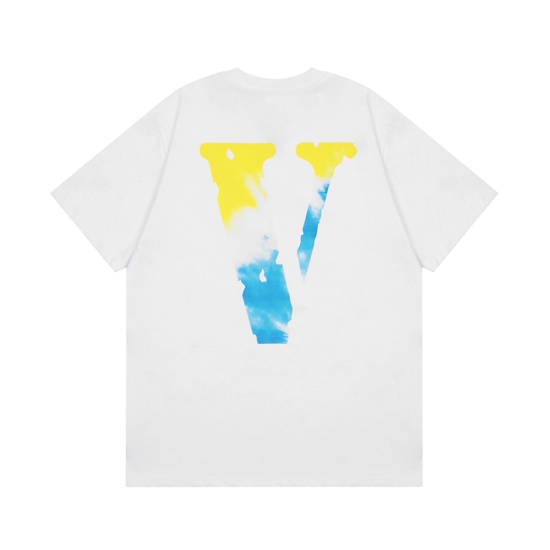 Vlone T Shirt spring and summer gradual change big V pattern