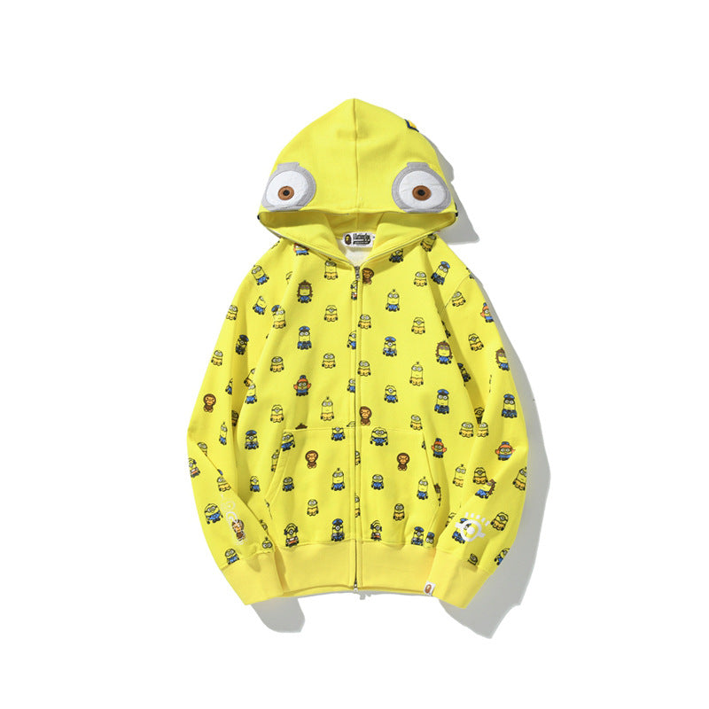 Aape Hoodie Autumn and Winter Men's Women's Pullover Coat
