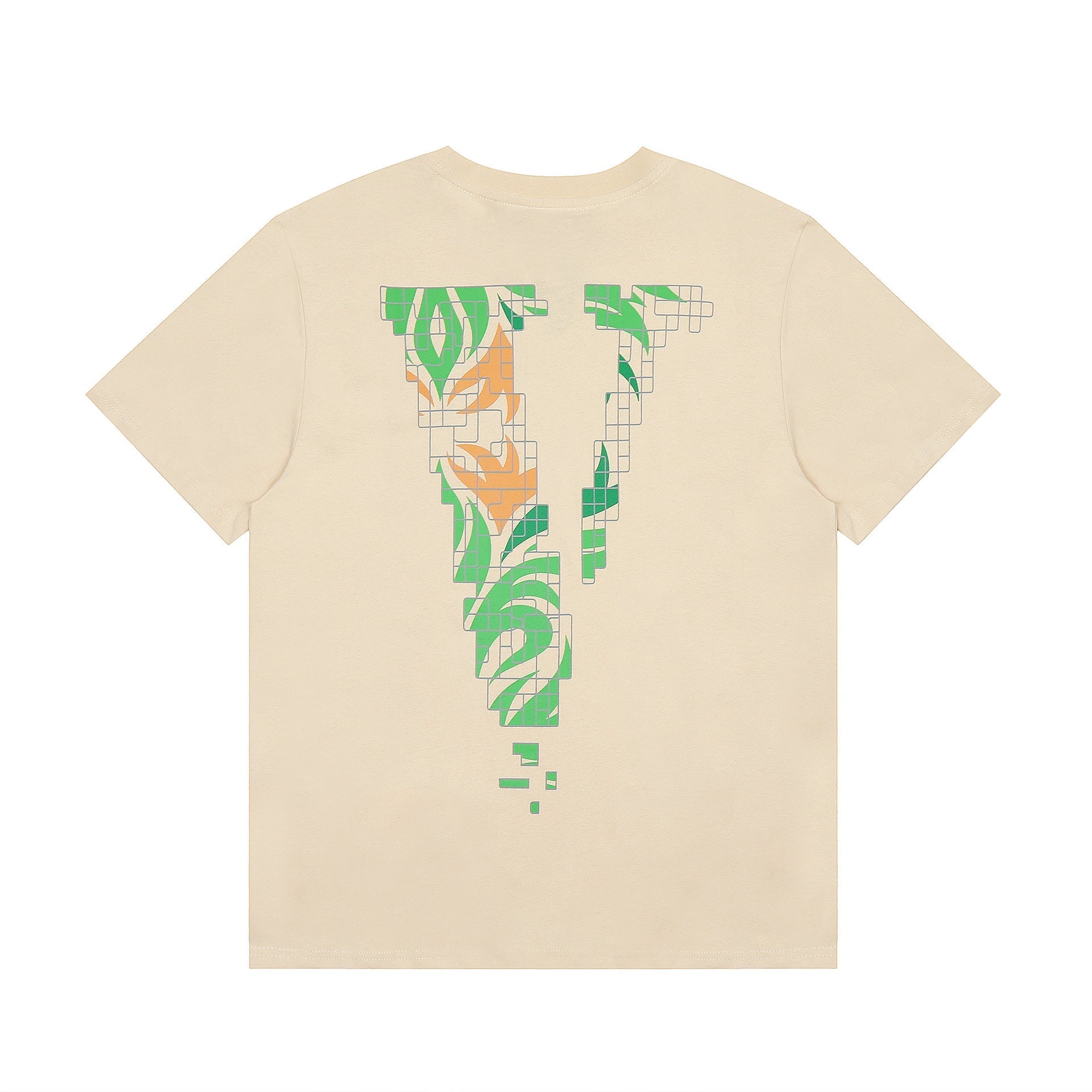 Vlone T Shirt Spring Summer Leaf Big V