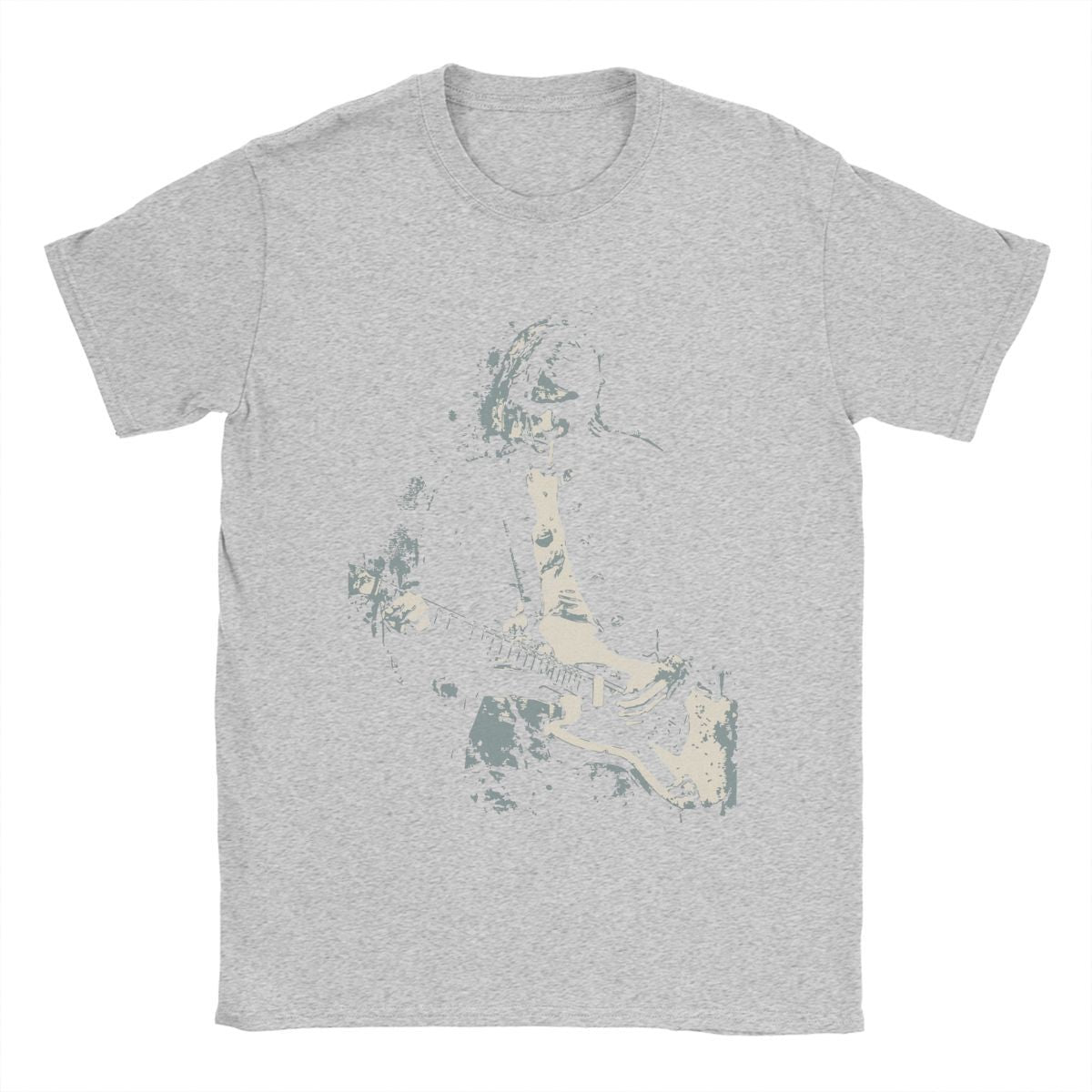 Men's Kurt Cobain Guitar T Shirts Cotton Clothes Amazing