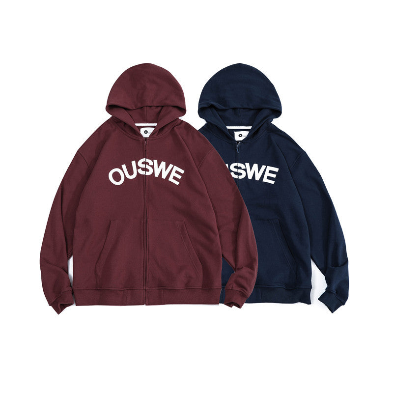 Mens Graphic Hoodies Men's Hooded Cardigan Sweater Men's