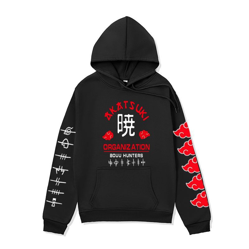 Anime Hoddies Fire Shadow Tissue Printed Hoodie