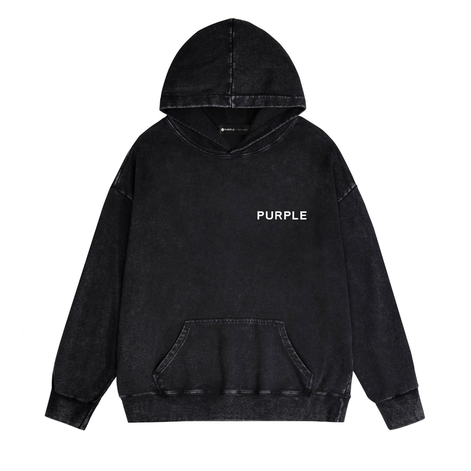 Purple Brand Distressed Hoodie Fashion Old Loose Hooded Sweater