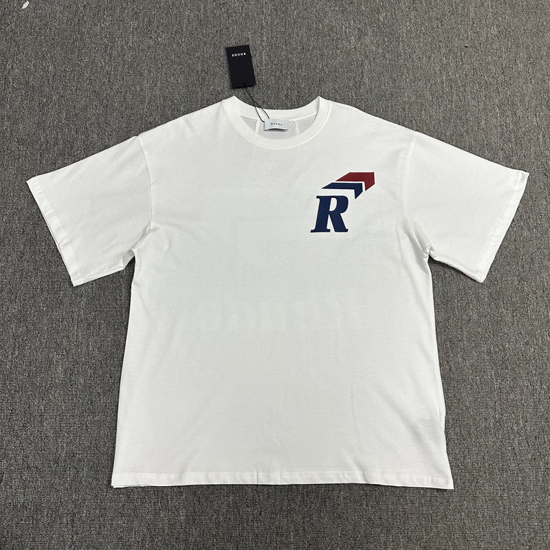 Rhude T Shirt Micro Label Arrow Letter Print Short Sleeve T-Shirt Half Sleeve Shirt