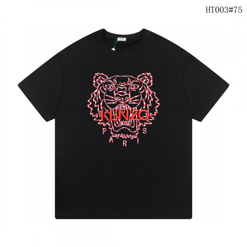 KENZO T Shirt Summer Tiger Head Casual