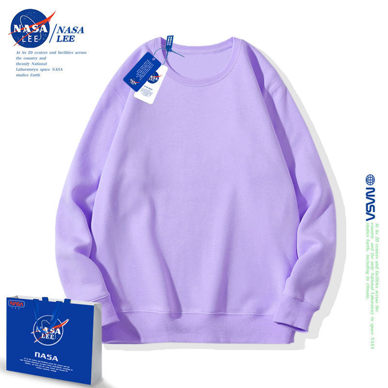 Nasa Children Hoodie Nasa Joint Name Children'S Round Neck Solid Color Hoodie Spring And Autumn