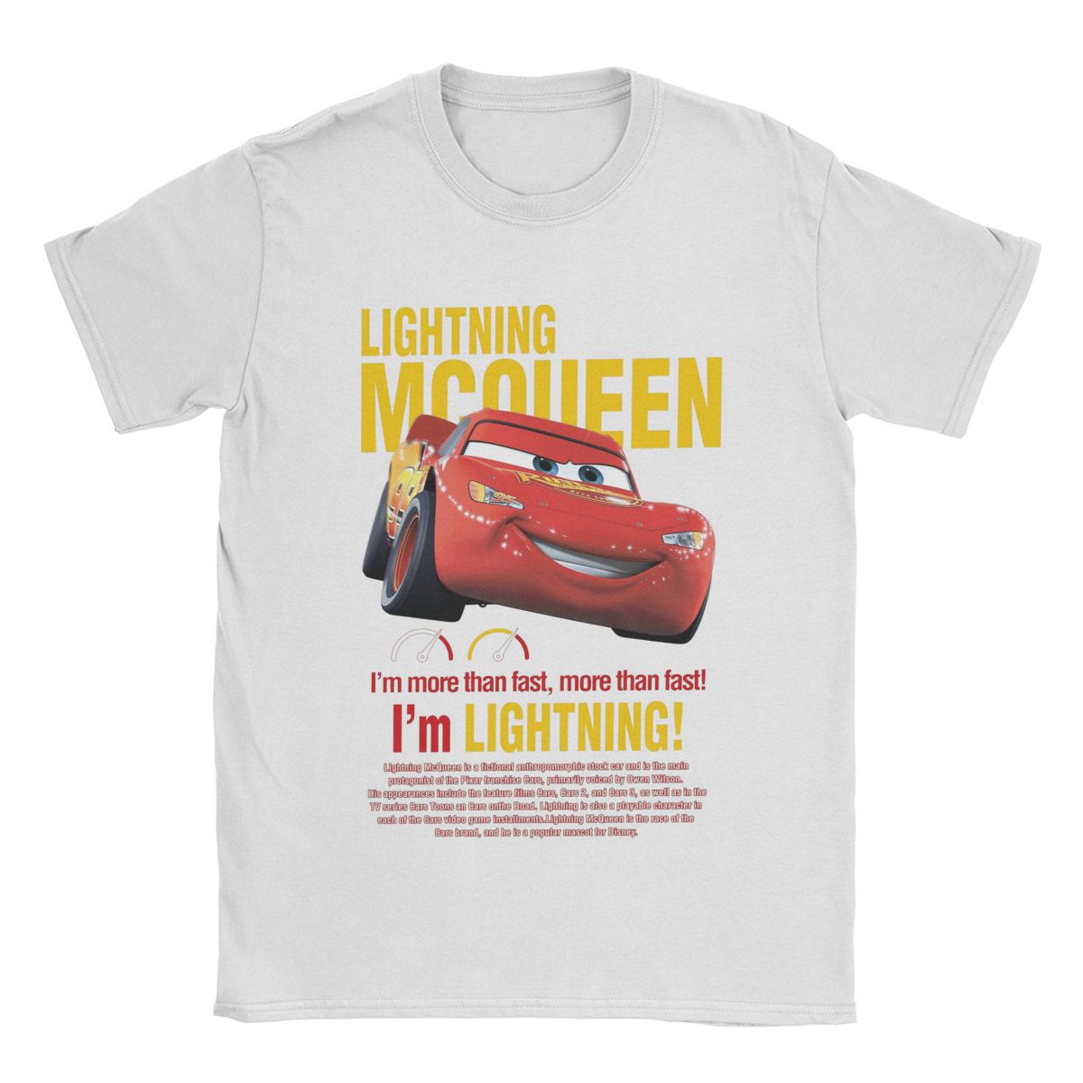 Men's Cars Im Lightning Mcqueen T Shirts  Cotton Tops Crazy