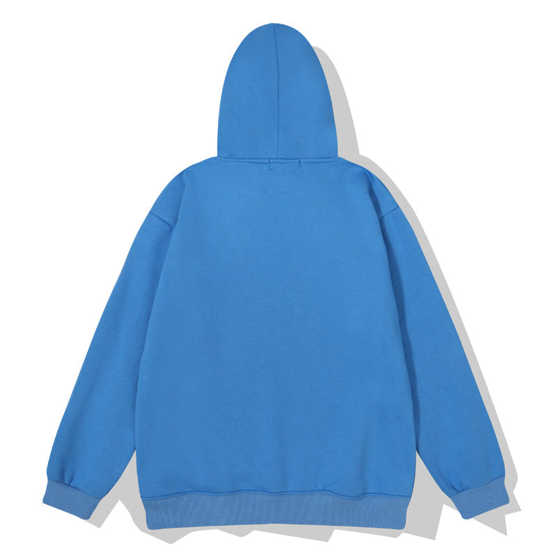 Kanye West Sunday Service Hoodie Smiley M Print Velvet Padded Hooded Sweatshirt