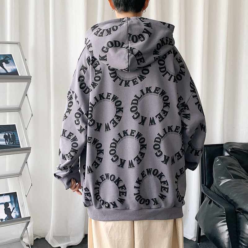 MEN'S Hoodie Hooded Letter-Print