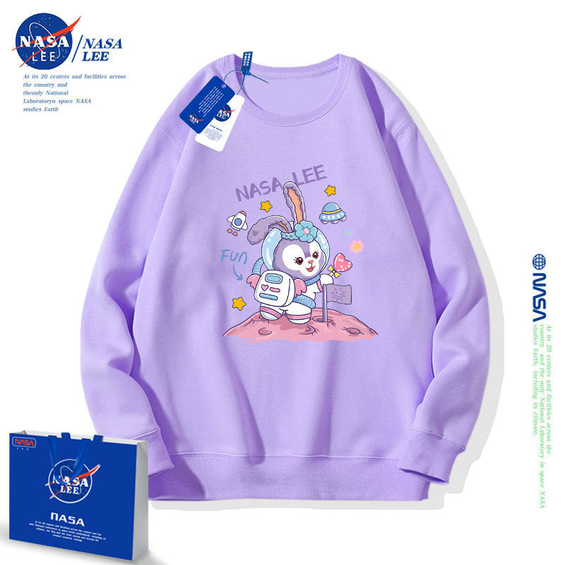 Nasa Children Hoodie Nasa Girls' Round Neck Sweater Autumn