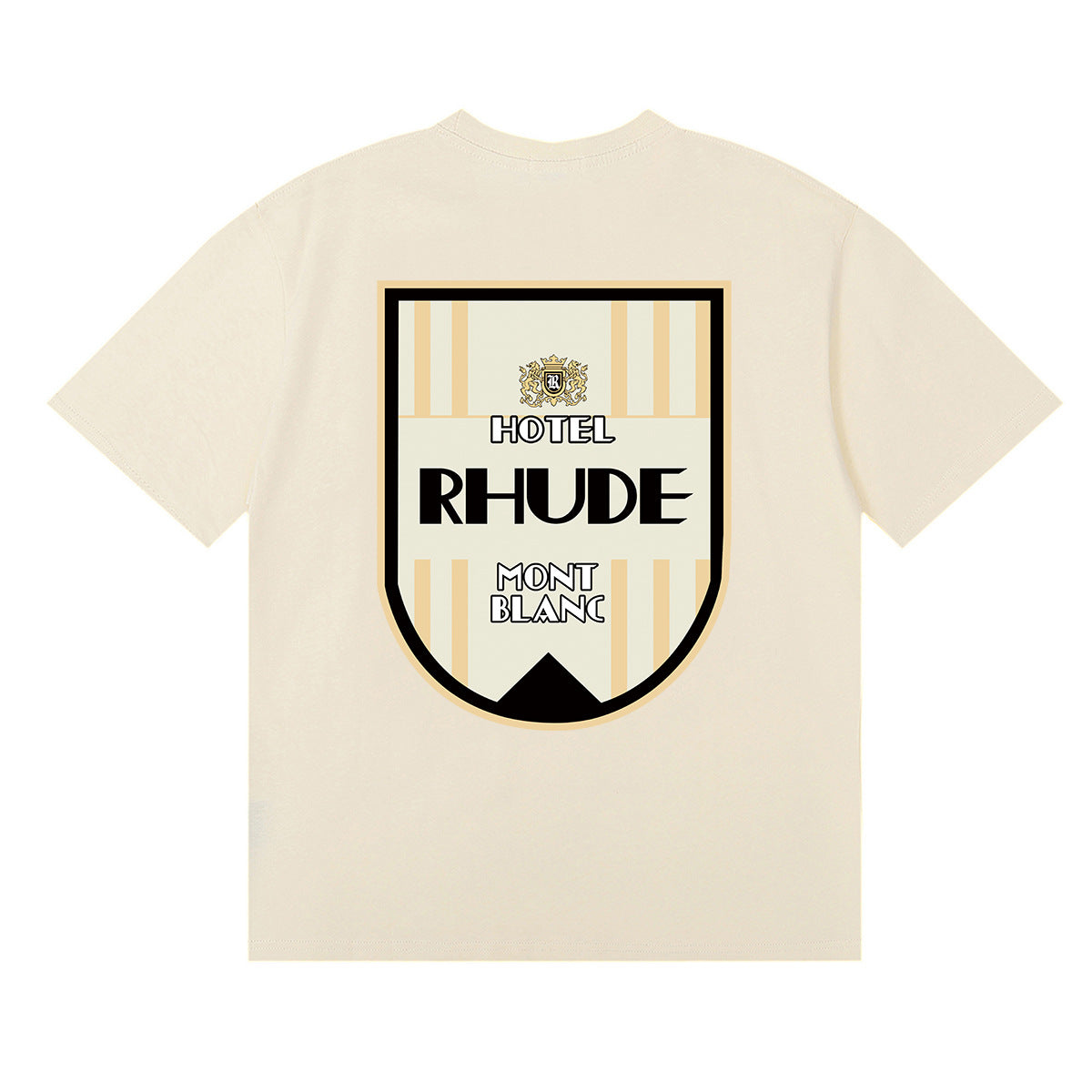 Rhude T Shirt Ski Theme Letter Print Short Sleeve T-Shirt