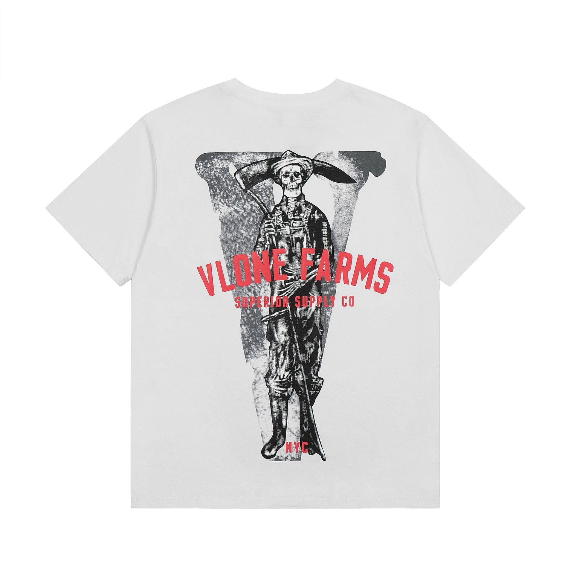 Vlone T Shirt Spring Summer Skull Reaper Pattern