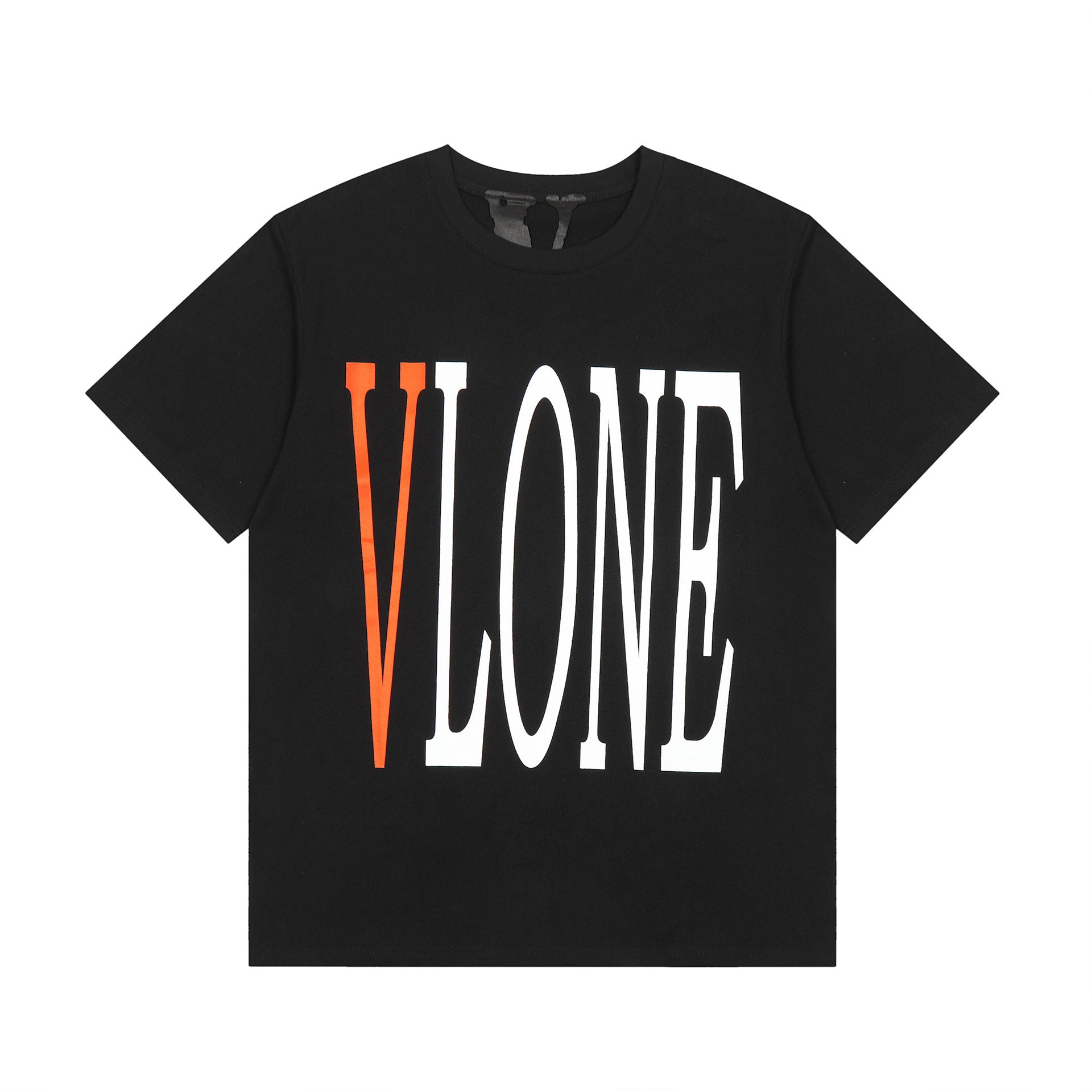 Vlone T Shirt Spring and Summer Big V Letter Crew Neck