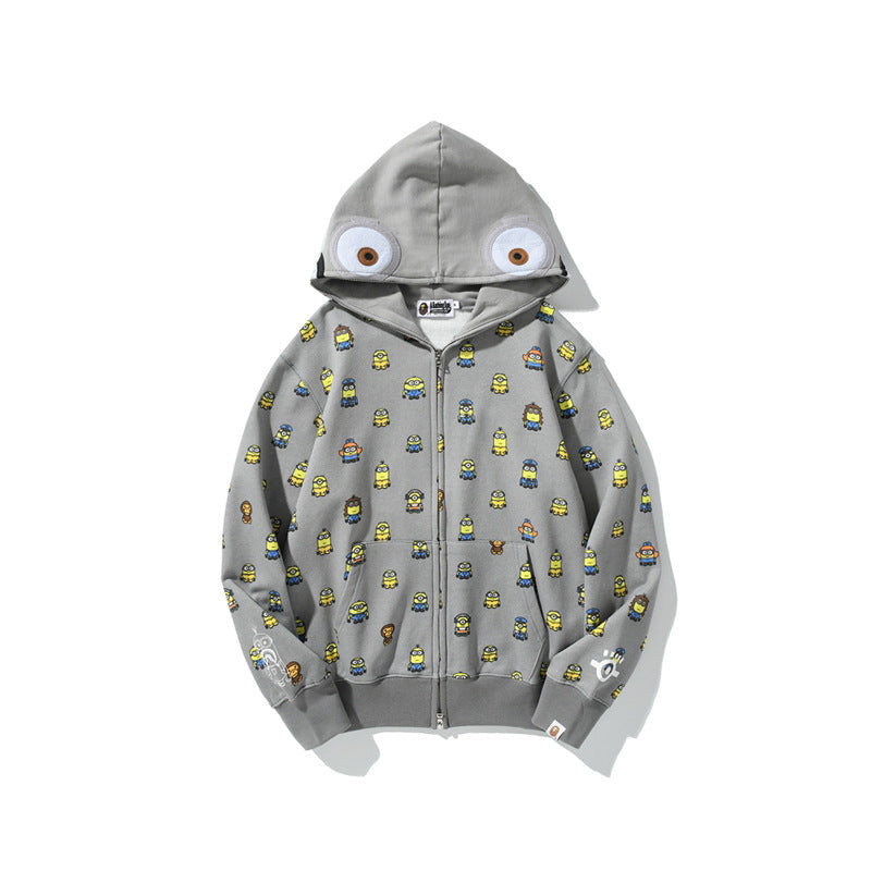 Aape Hoodie Autumn and Winter Men's Women's Pullover Coat