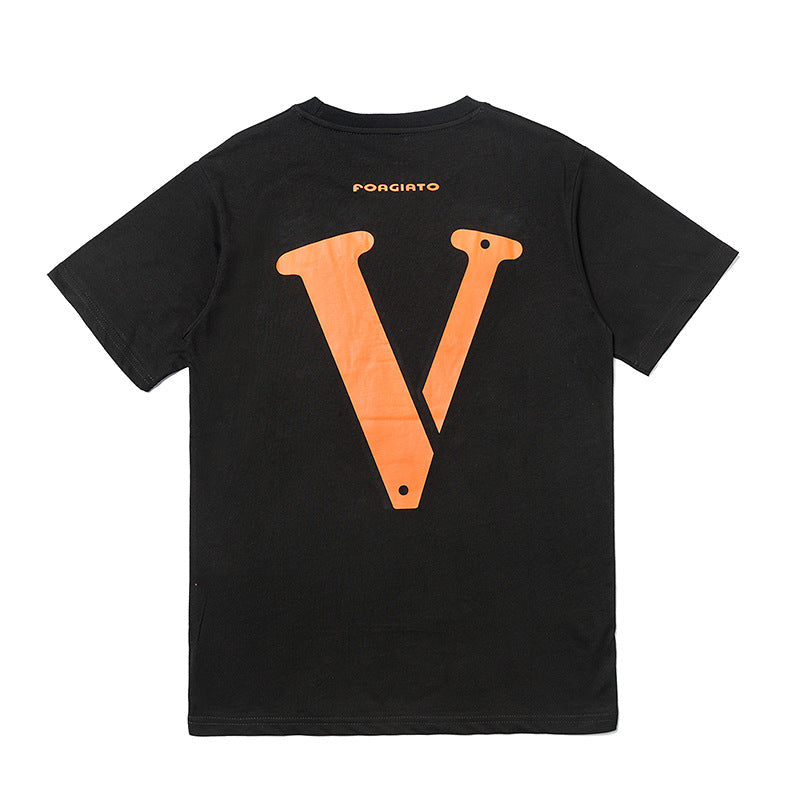Vlone T Shirt Summer Crew Neck Short Sleeve Men