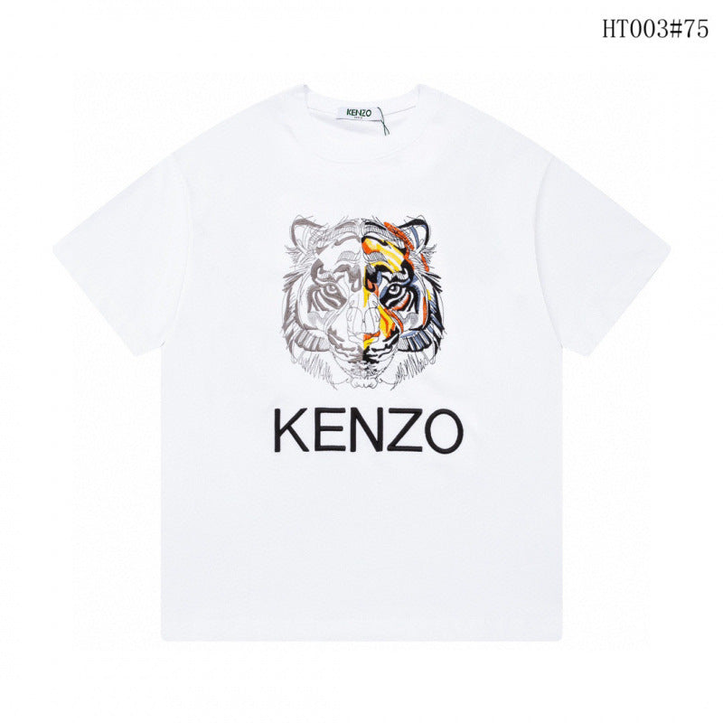 KENZO T Shirt Summer Tiger Head Casual