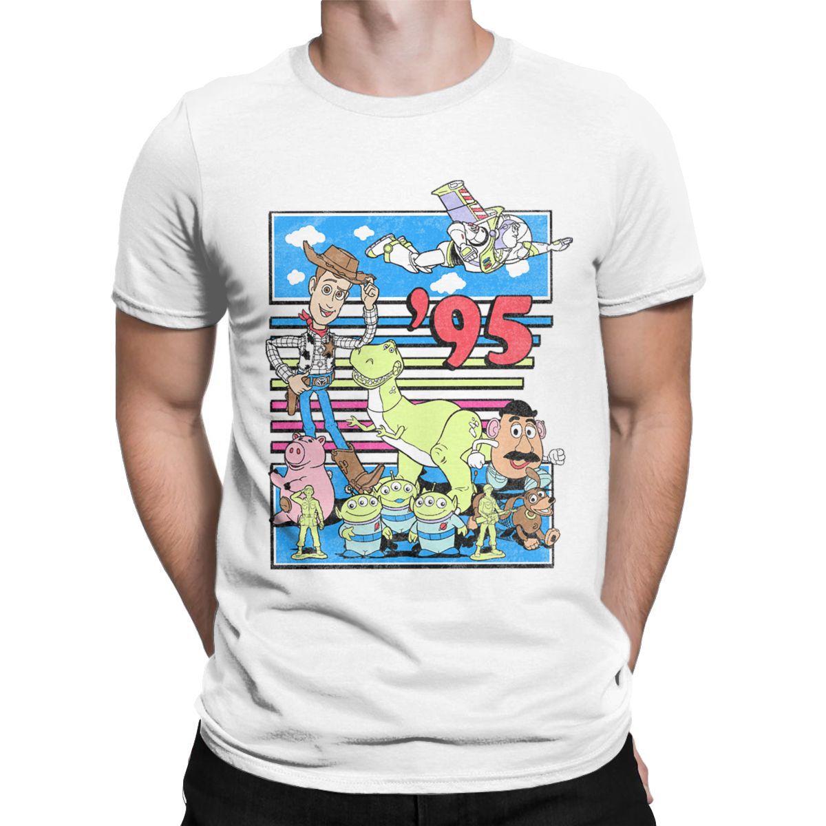 Men Toy Story Friends Since 95 T Shirts Buzz Lightyear