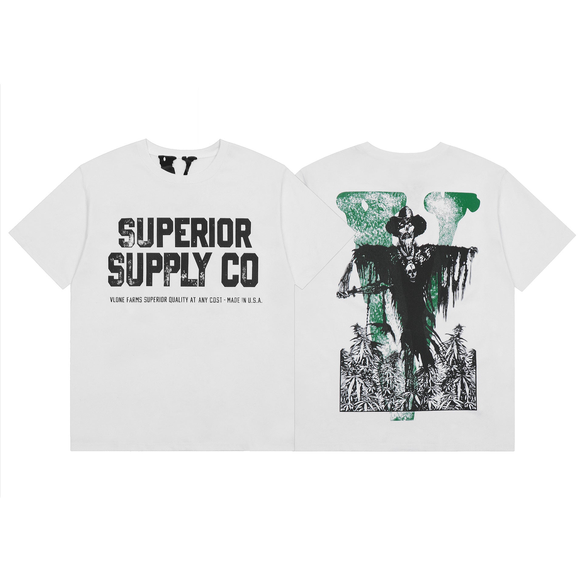 Vlone T Shirt Spring Summer Crew Neck Pullover Short Sleeve