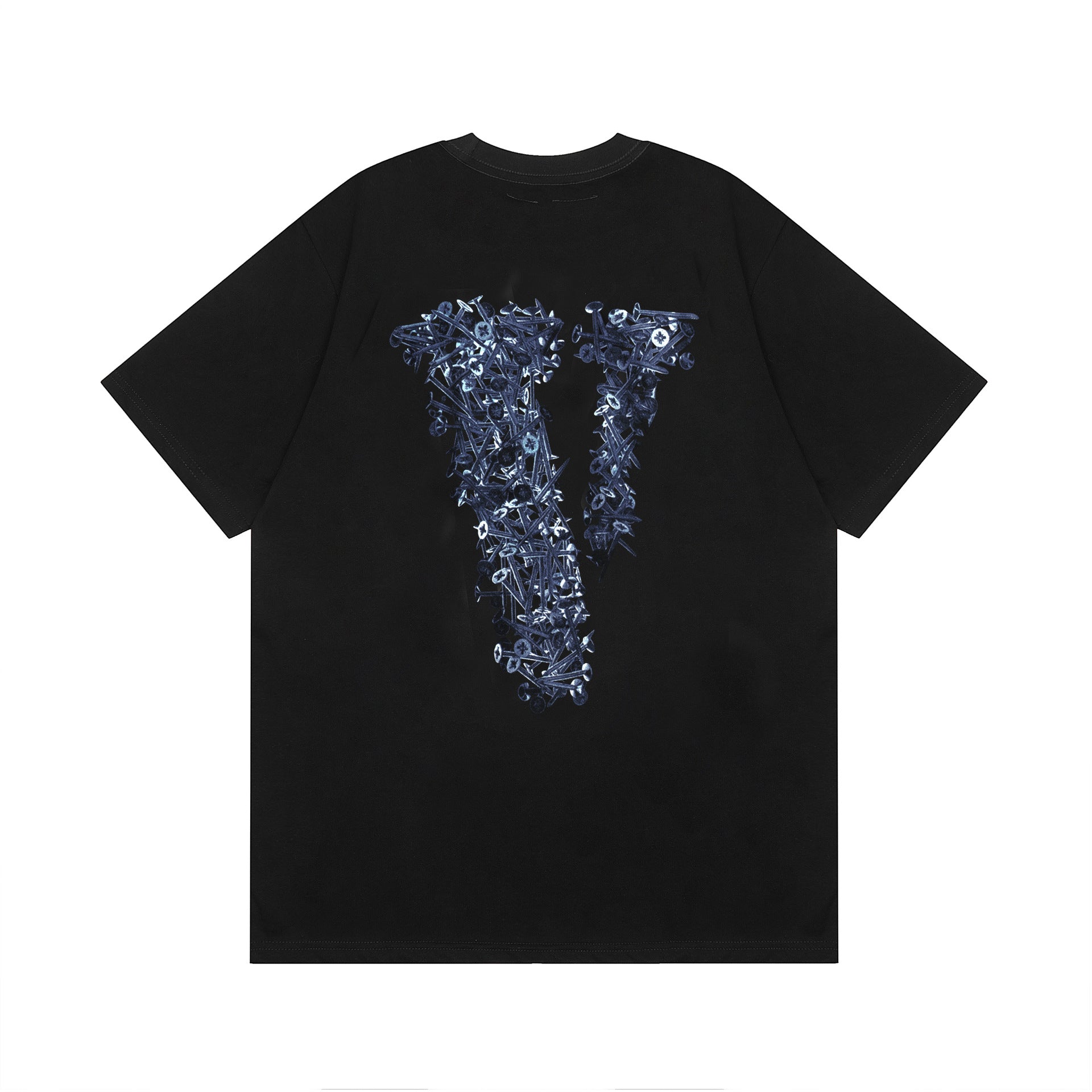 Vlone T Shirt Spring Summer Nails Big V Pattern