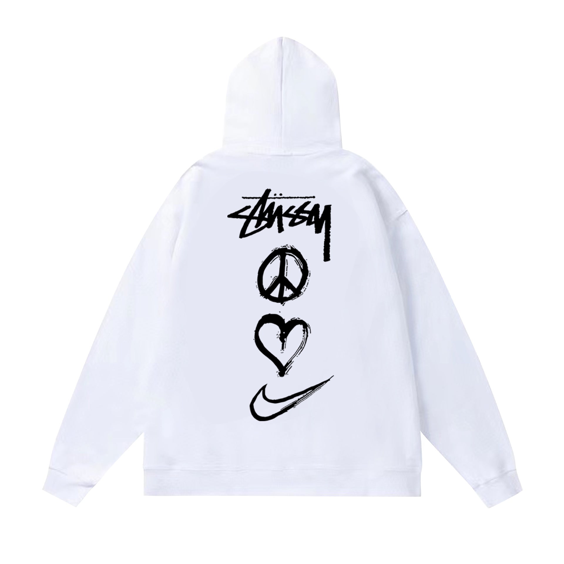 Stussy Hoodie Fall/Winter Fleece Hooded Sweater